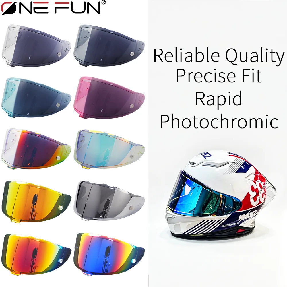 For SHOEI Z8 RF1400 NXR2 X15 X-SPR PRO X-Fifteen X-Spirit Photochromic Helmet Visor Motorcycle Replacement Waterproof Lens