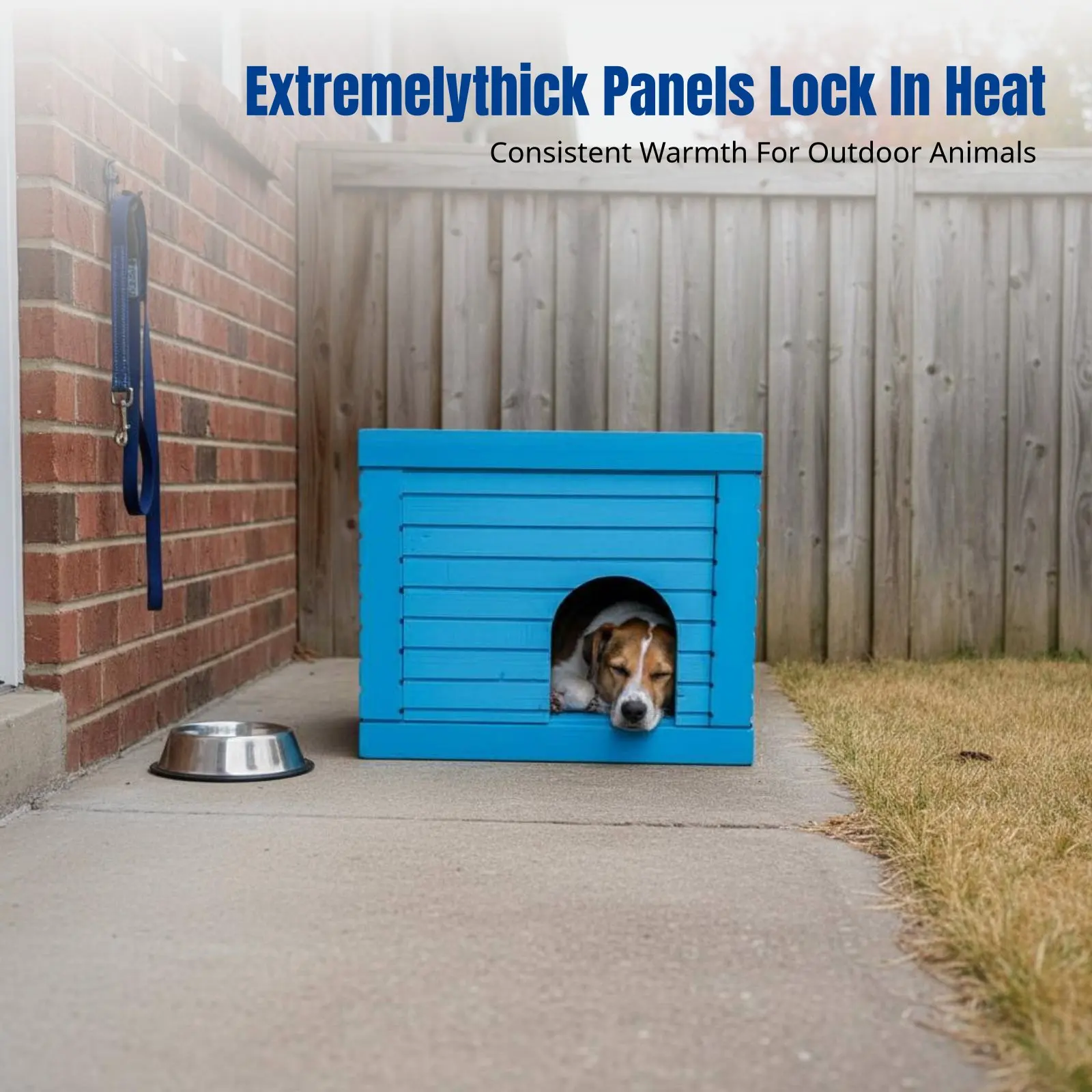 

Большой уличный домик для животных, водонепроницаемое укрытие, зимняя теплоизоляция из пенопласта, простая сборка, комфортный для нескольких питомцев