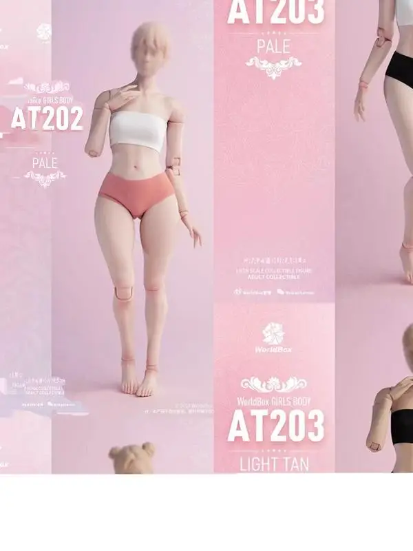 

Worldbox AT202 AT203 Durable /6 Jointed Fem Body Model Fat Leg Version Action Figure Collectible Statue for Adult Fans