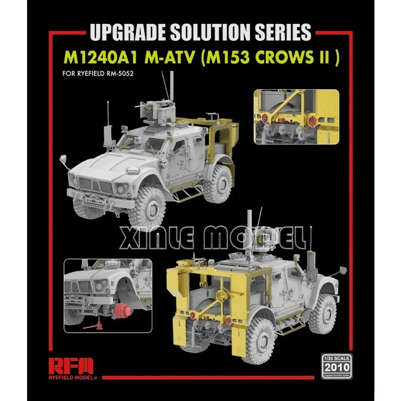 

Ryefield model accessories RM-2010 M1240A1 M-ATV (M153 CROWS II) upgrade set 1/35 for RM-5052