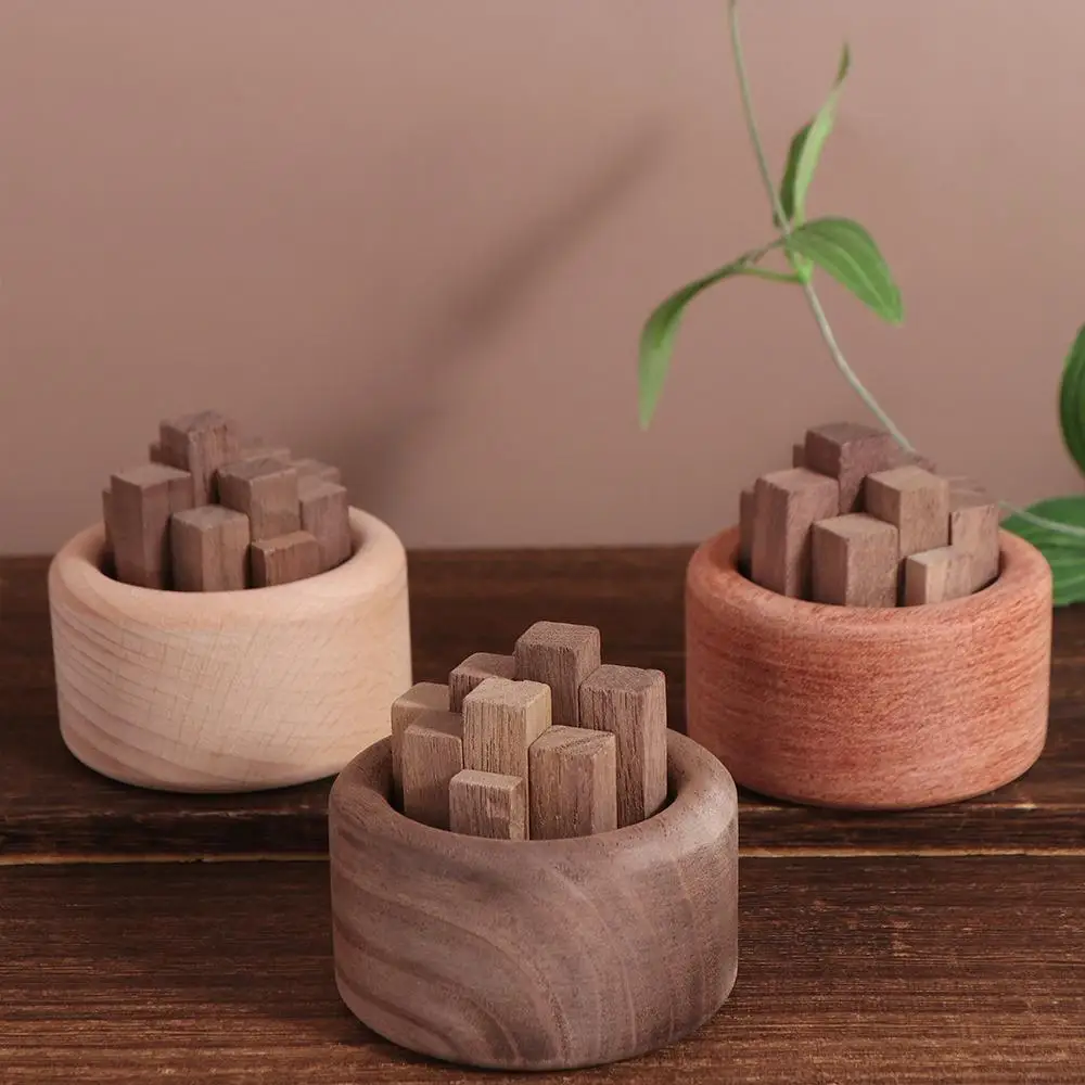 Creative Unique Wooden Diffuser Eco-Friendly Round Wood Art Fireless Aromatherapy 3 Color Wooden Aromatherapy Sleep Aid