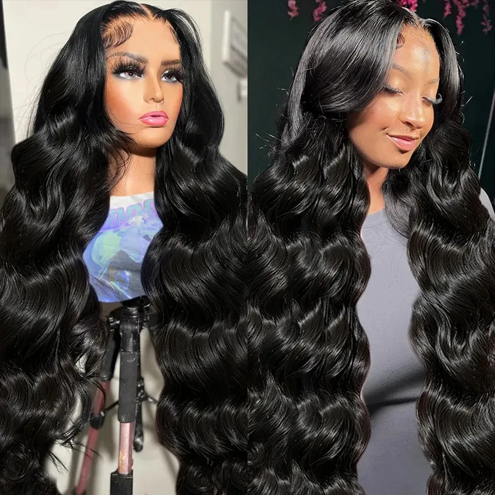 Cheap 30 32 34 36 38 Inch  Body Wave Human Hair Wigs 13x6 13x4 HD Lace Frontal Wig 4x4 Closure Wig 360 Lace Frontal Wig