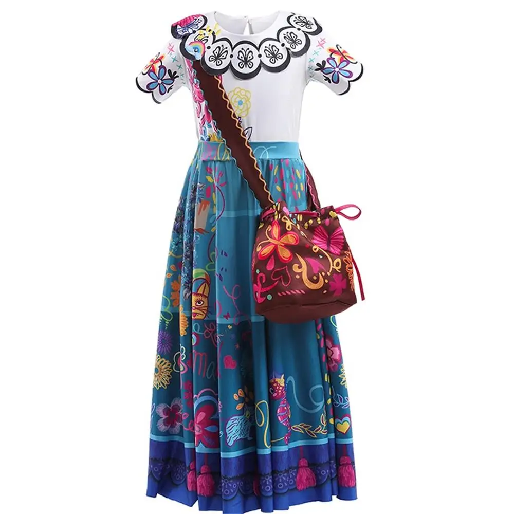 Girl Princess Dress Summer Casual Long  Dresses Cosplay Costumes Christmas Halloween Theme Party Clothes 3-10 Years Old