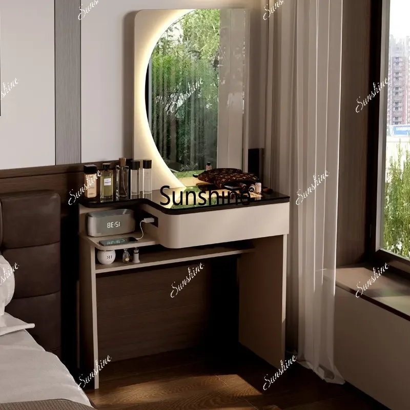 YYItalian dresser small bedside with socket light luxury modern style