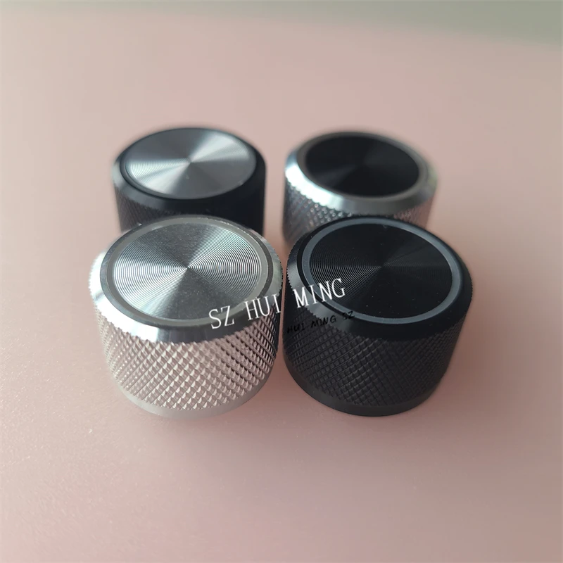 4pcs Aluminum Plastic Translucent Knob Cap Car Volume Adjustment Potentiometer Knobs Knurled 22*15mm Infiniti FX37 Hyundai ix35