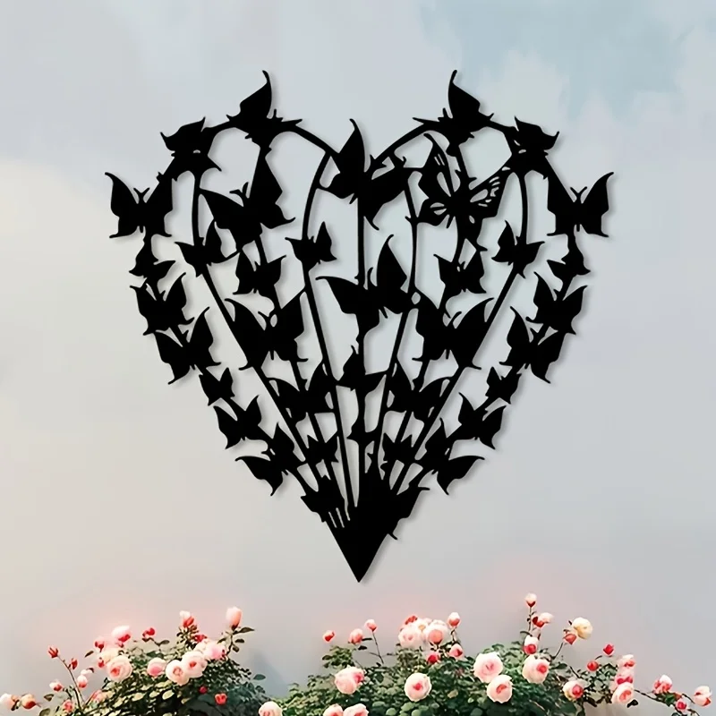 CIFBUY Metal Wall Art Vintage Infinity Heart Iron Hanging Decor Romantic Sculpture For Living Room Bedroom Study Home Wall Accen