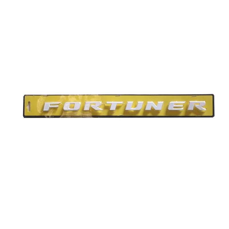 Car 3D Logo Sticker ABS Bonnet Hood Emblem 3D Logo Letter Exterior Decoration Car Sticker Trim For Toyota Fortuner