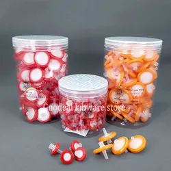 100pcs/box Disposable 13mm/ 25mm PES/MCE/Nylon/ PTFE Syringe Filter, 0.22/0.45um Membrane Needle Filter Lab Equipment