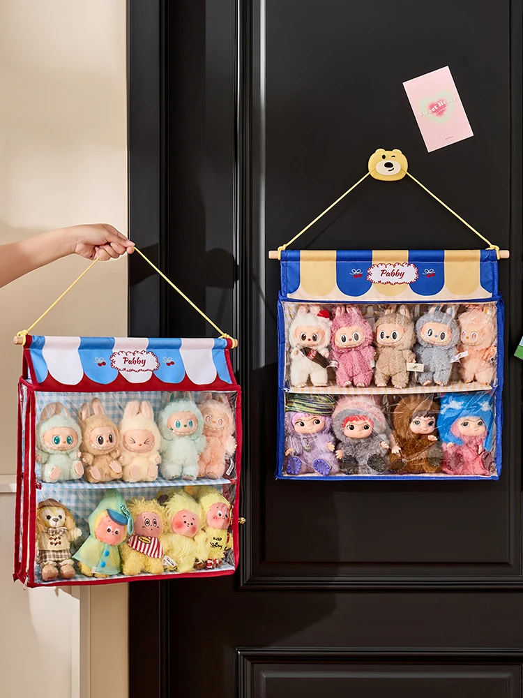 Bubble Monster PVC Doll Display Stand Cubic Dustproof Storage Box Stuffed Toy Showcase Collector's Choice Adult Bedroom Essen...