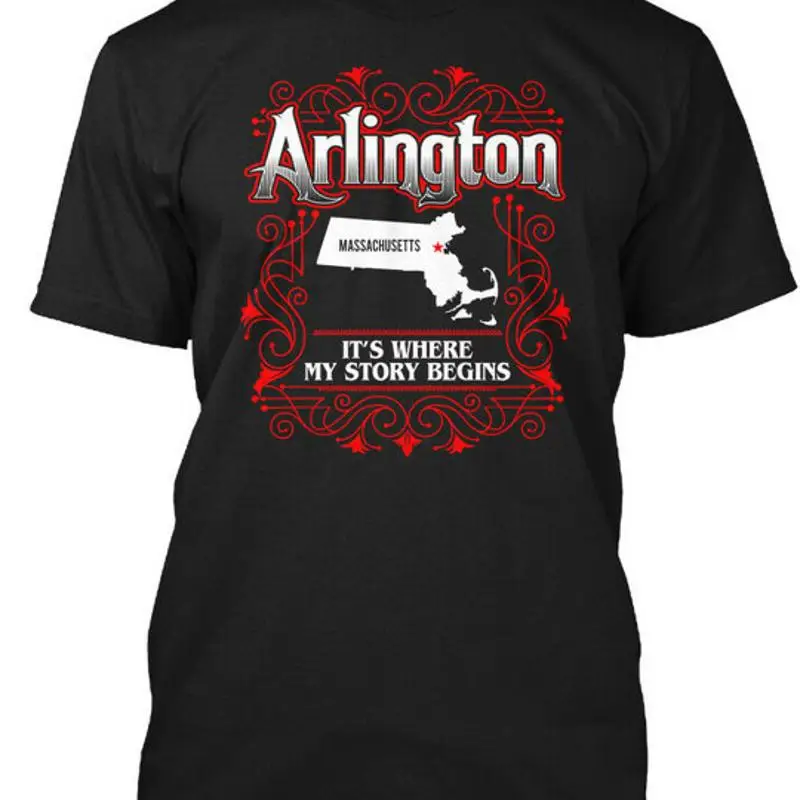 Arlington Ma Its Where My Story Begins Massachusetts  T shirt Made in USA S 5XL