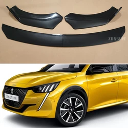 Use For Peugeot 208 2012--2018 Year Front Bumper Lip Splitter Spoiler Body Kit Accessories