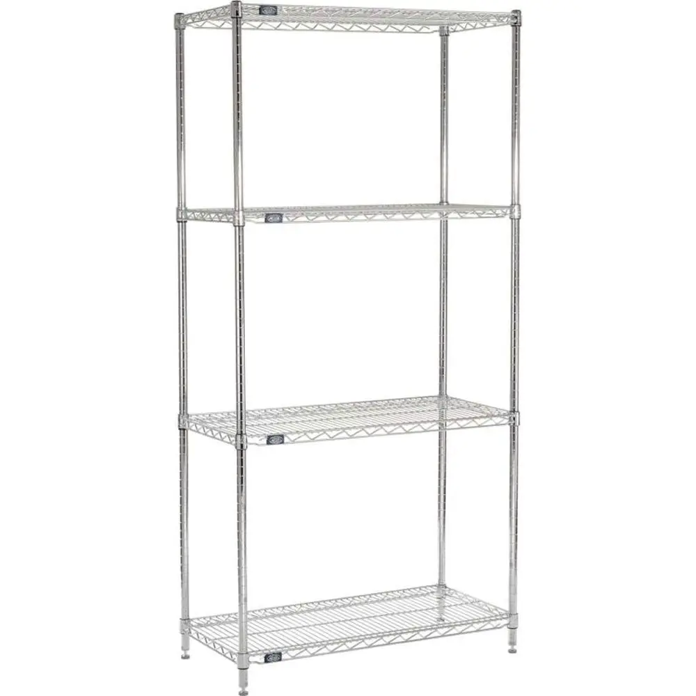 

5-Shelf Chrome Wire Shelving Unit, 48W x 18D x 86H