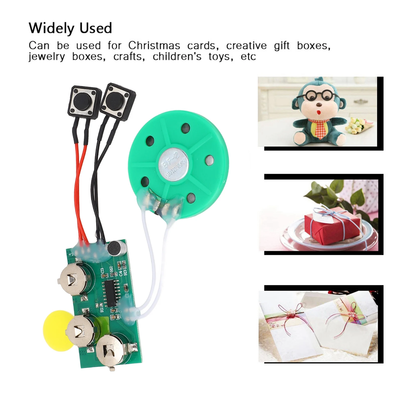 رقاقة بطاقات المعايدة القابلة للتسجيل، رقاقة بطاقات المعايدة ذاتية الصنع، وحدة رقاقة صوتية قابلة للتسجيل، وحدة صوت قابلة للتسجيل