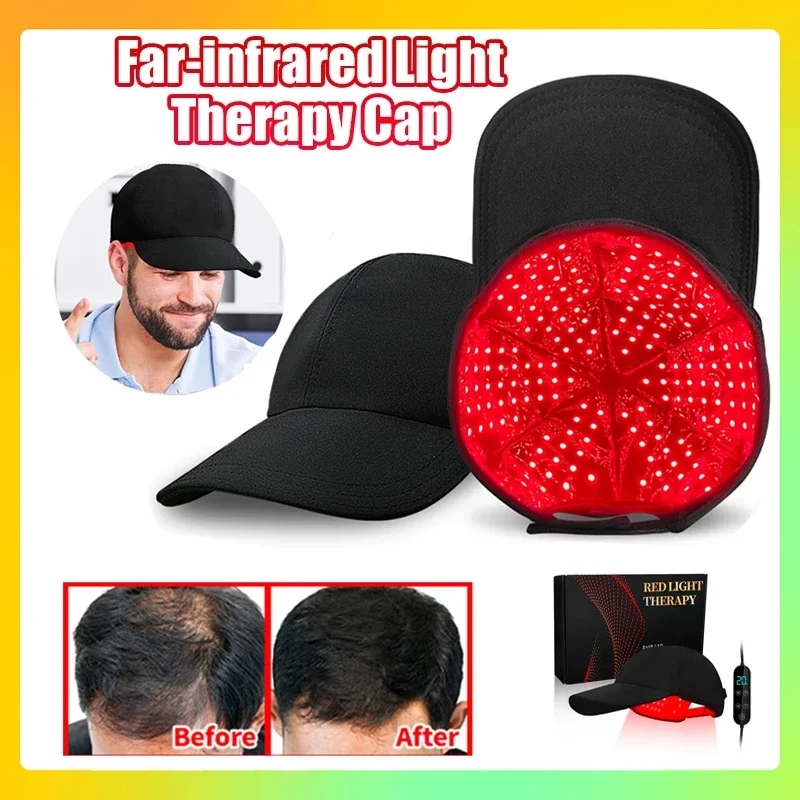 

For Hair Growth Cap Prevant Loss Head Relaxation Relief Scalp Red Light Therapy Device Hat Near Infrared 180LED Treatment Helmet