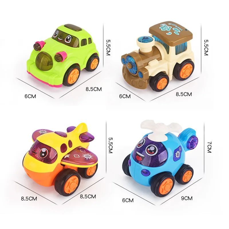 Children\'s Cartoon Toy Car Inertial Train Baby Parent-child Interactive Toy Car Baby Educational Model Toy Car