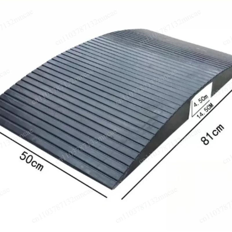 Portable uphill cushion bridge rubber road slope step curb