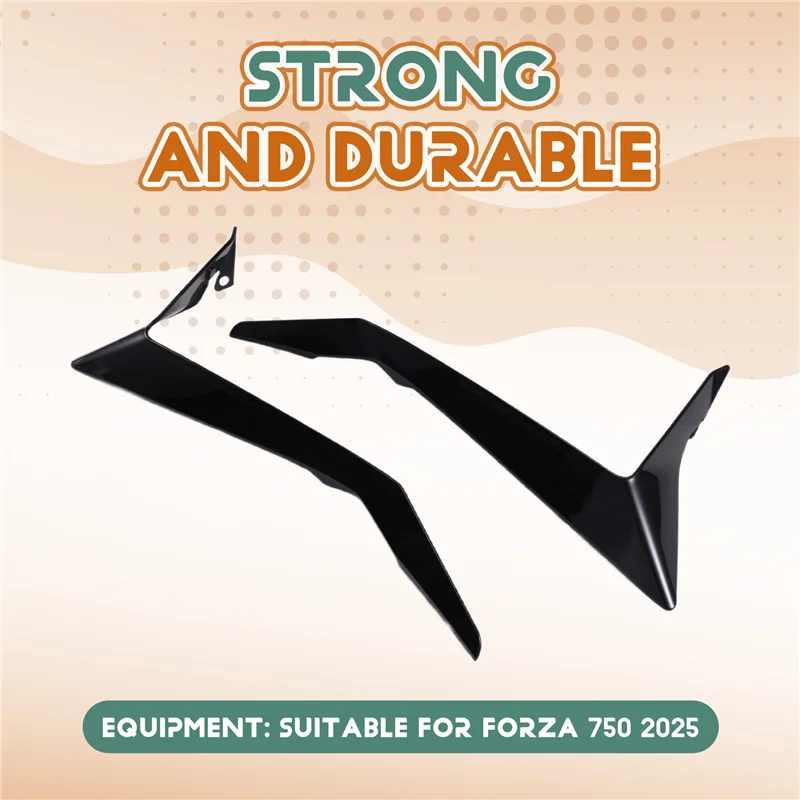 

L37A-Ветровой дефлектор, боковые воздушные дефлекторы, обтекатель ног, декоративное лобовое стекло для мотоциклов Honda Forza 750 Forza 750 2025, черный