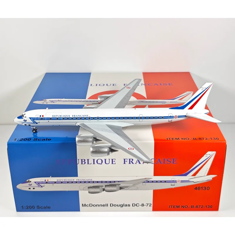 

Модель B, масштаб 1/200, французские ВВС DC-8-72 46130, литая под давлением модель самолета из сплава, Коллекционное декоративное украшение