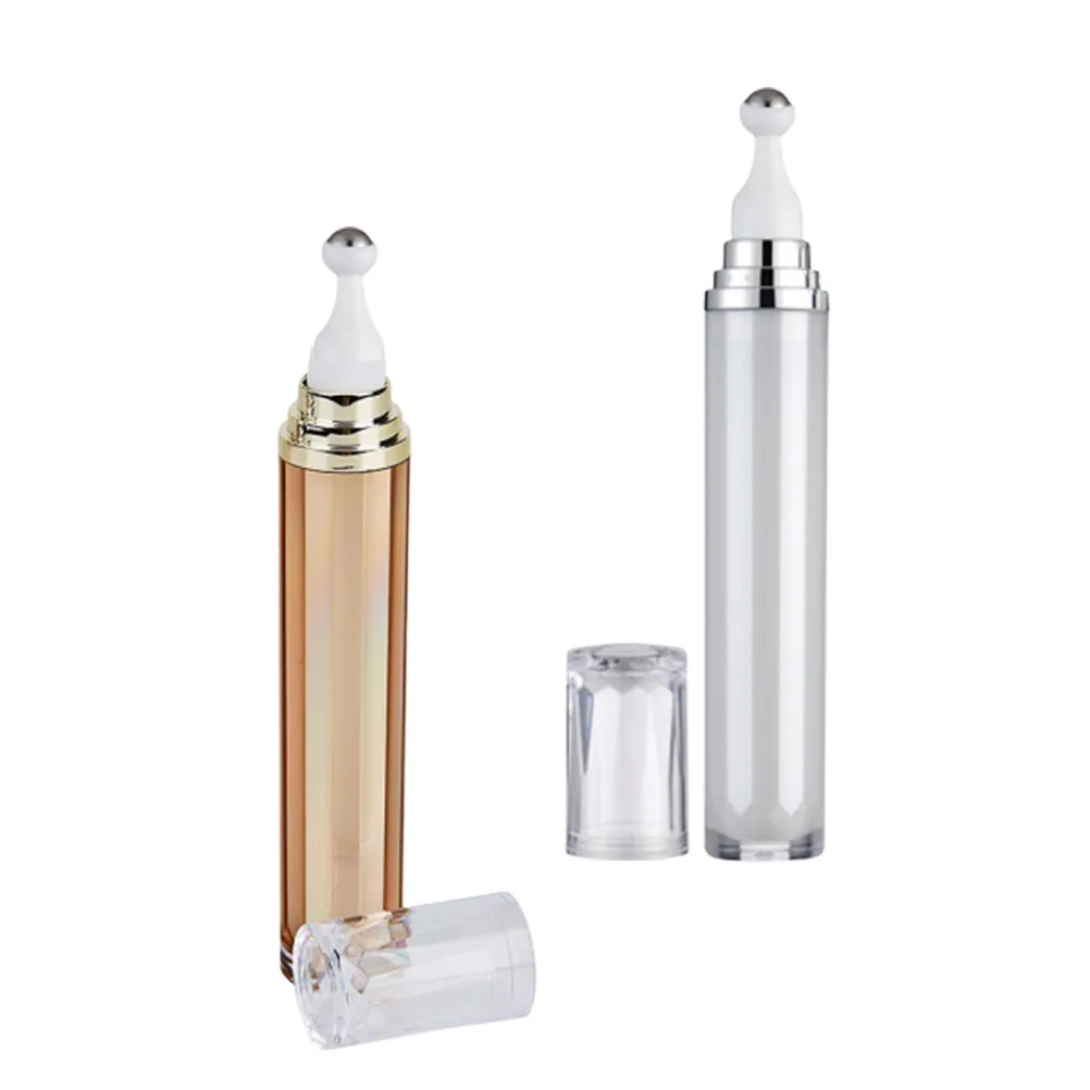 2Pcs Eye Cream Roller Bottles Premium Leakproof Oil Roller Ball Bottles for Essential Oils Perfume Cosmetics Container Travel