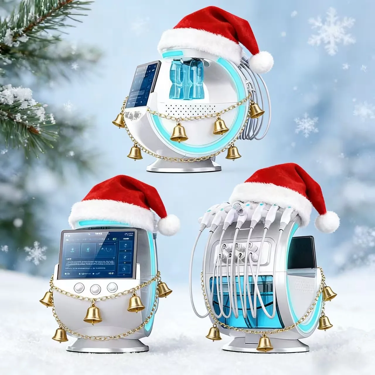 

7-in-1 Hydro Facial Skin Care Machine Ultrasonic Rejuvenation Dermabrasion Hyperbaric Oxygen Facial Device for Deep Cleansing