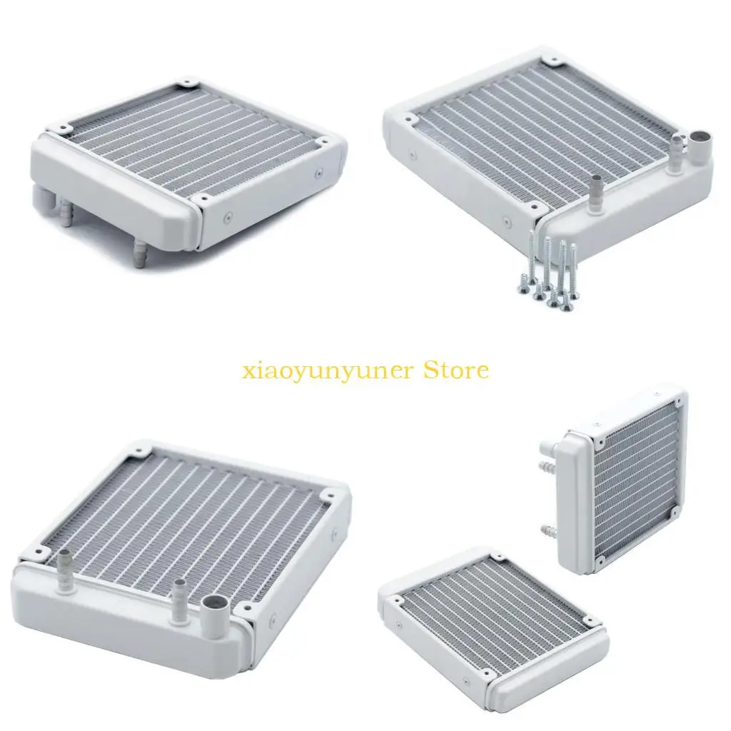P9JB 12 Pipe Aluminum Heat Exchanger Radiator for PC CPU CO2 Water Cool Systems Computer G1/4