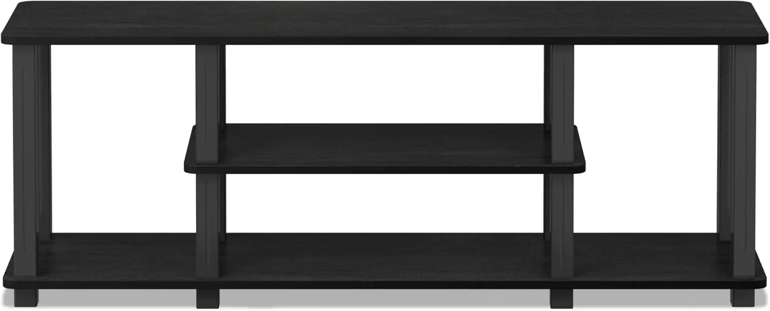 

20 фунтов Turn-N-Tube No Tools 3D 3-уровневая развлекательная подставка для телевизора до 50-дюймового телевизора, квадратных трубок, Americano/черный
