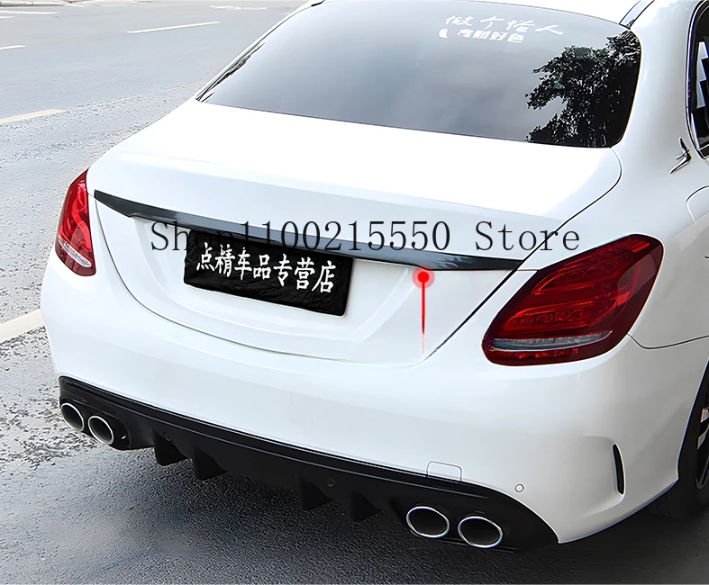 Rear Tailgate Trunk Lid Cover Trim For Benz C-Class C260L C200LE300LE260L CLS 2015-2024 Car Exterior Accessories