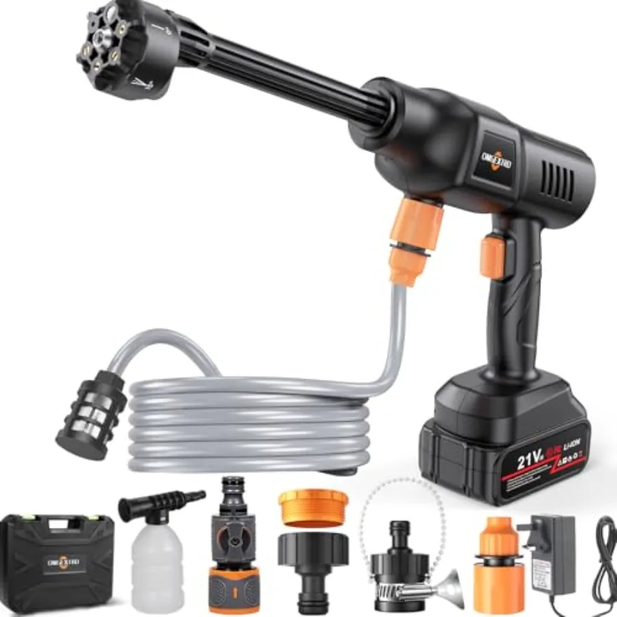 

Cordless Pressure Washer 1100PSI Portable Power Washer with 3.0Ah Battery 1.8Max GPM Cordless Power Washer Battery Operated wit