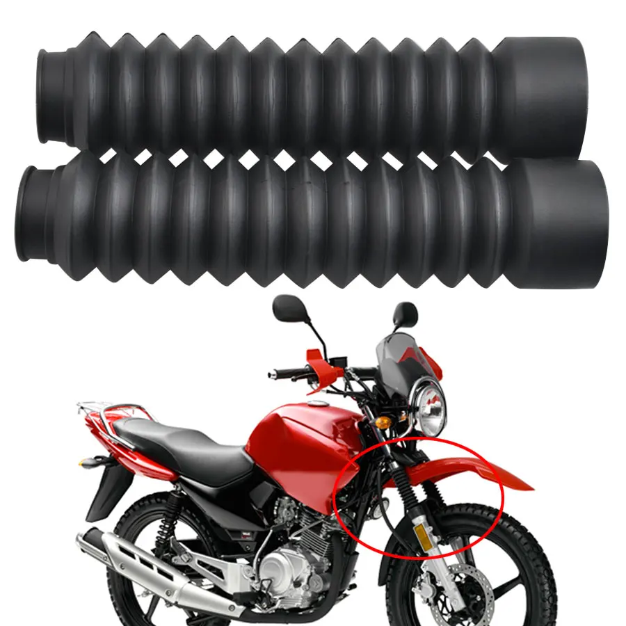 

Universal 2Pcs Front Fork Shock Absorber Dust Cover Gaiters Gators Boots Motorcycle Dust Proof Sleeve Protector Damping Rubber