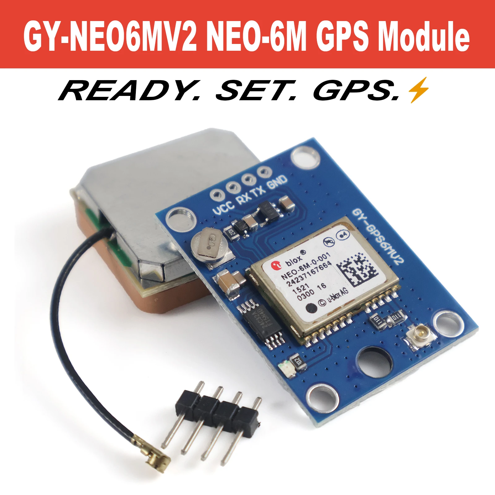 NEW NEO6MV2 NEO-6M GPS Module High Sensitivity EEPROM Ceramic Antenna Hot Start for Drone FPV Arduino STM32 ESP32 APM2.5 TTL