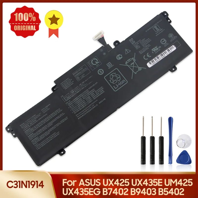 

C31N1914 Replacement Battery For ASUS ZenBook 14 UX425 UX435E UM425 UX435EG B7402 B9403 B5402 Batteries With Tool 5427mAh