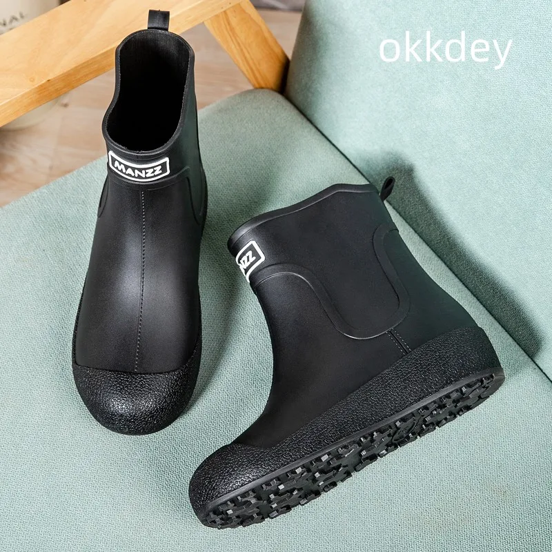 

Мужские Водонепроницаемые ботинки, трендовые универсальные Дышащие Модные удобные нескользящие ботинки на платформе для улицы, весна-осень