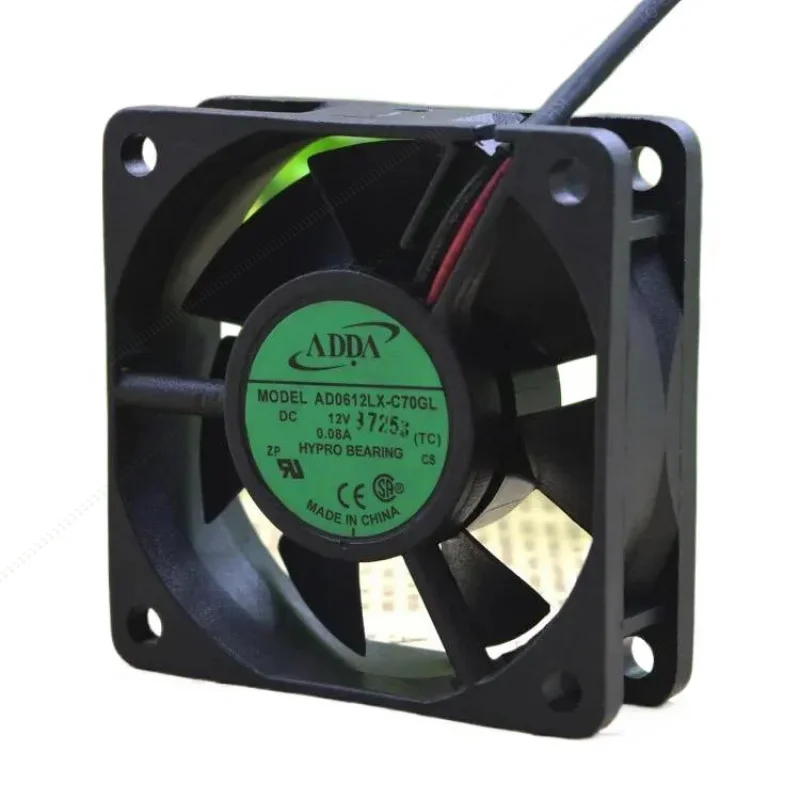 W для ADDA AD0612LX-C70GL 12 В 0,08 А 6020 60*60*20 мм охлаждающий вентилятор