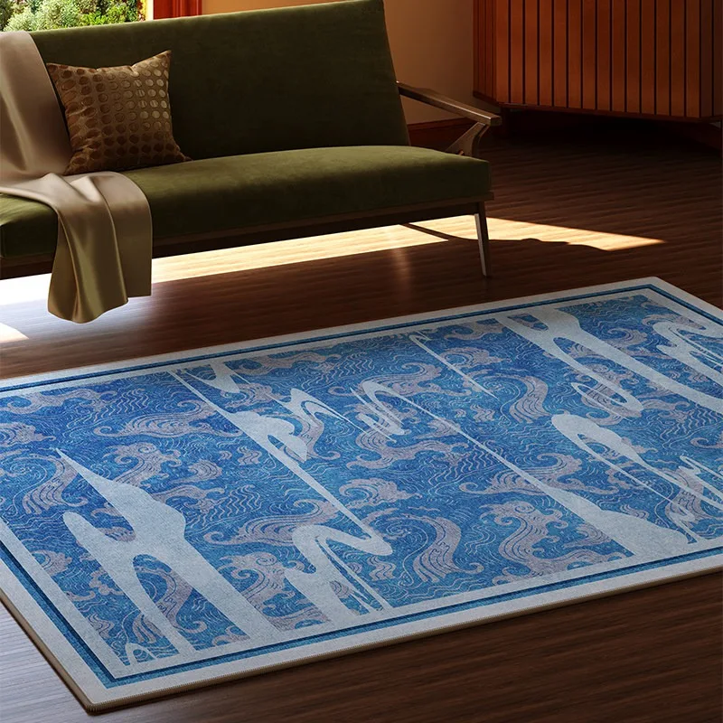 

Medieval Style Living Room Carpet Retro Flowers Art Bedroom Rug Stylish Minimalist Home Decor Coffee Table Mat Alfombra 러그 Tapis