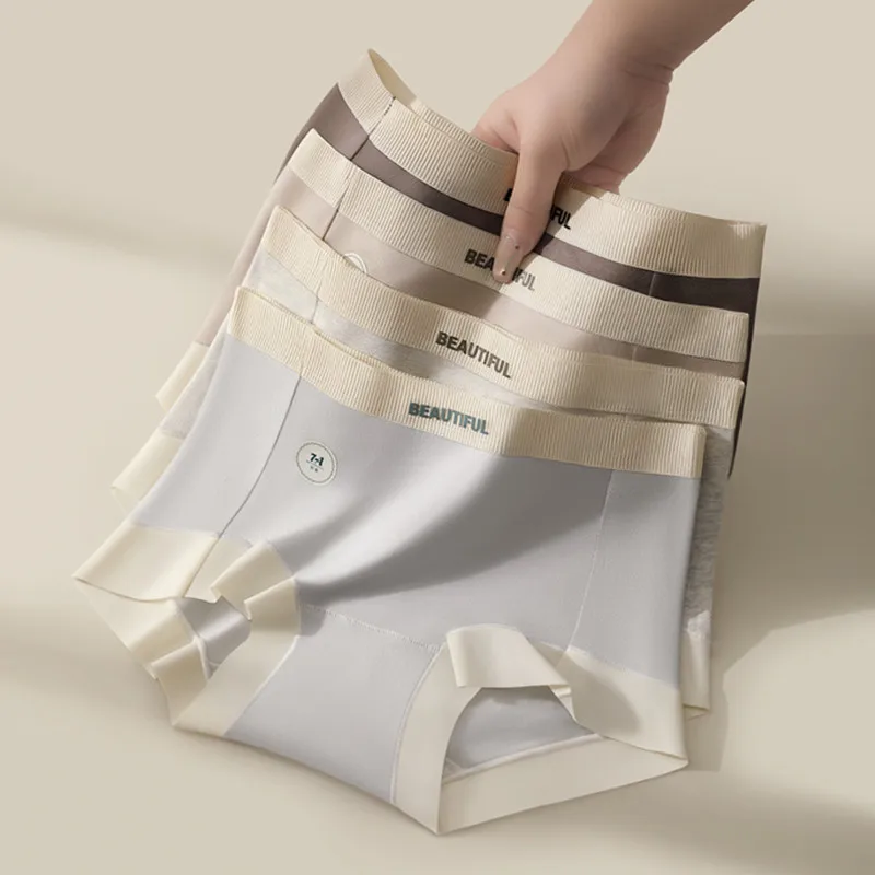 

3 шт., брюки-боксеры, женские трусики, дышащее сексуальное мягкое нижнее белье из чистого хлопка, удобное спортивное нижнее белье со средней талией для девочек, интимное белье