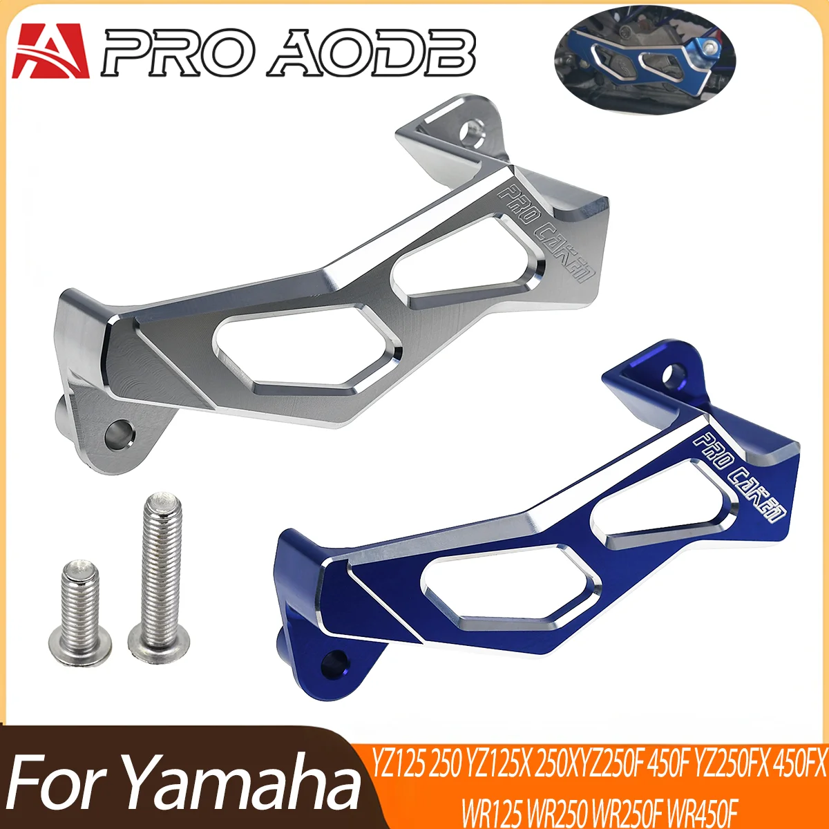 Protector de Caliper de Freno Trasero CNC Duradero para Motocicletas Yamaha YZ Serie WR, Repuesto de Cubierta Protectora para Caliper de Freno