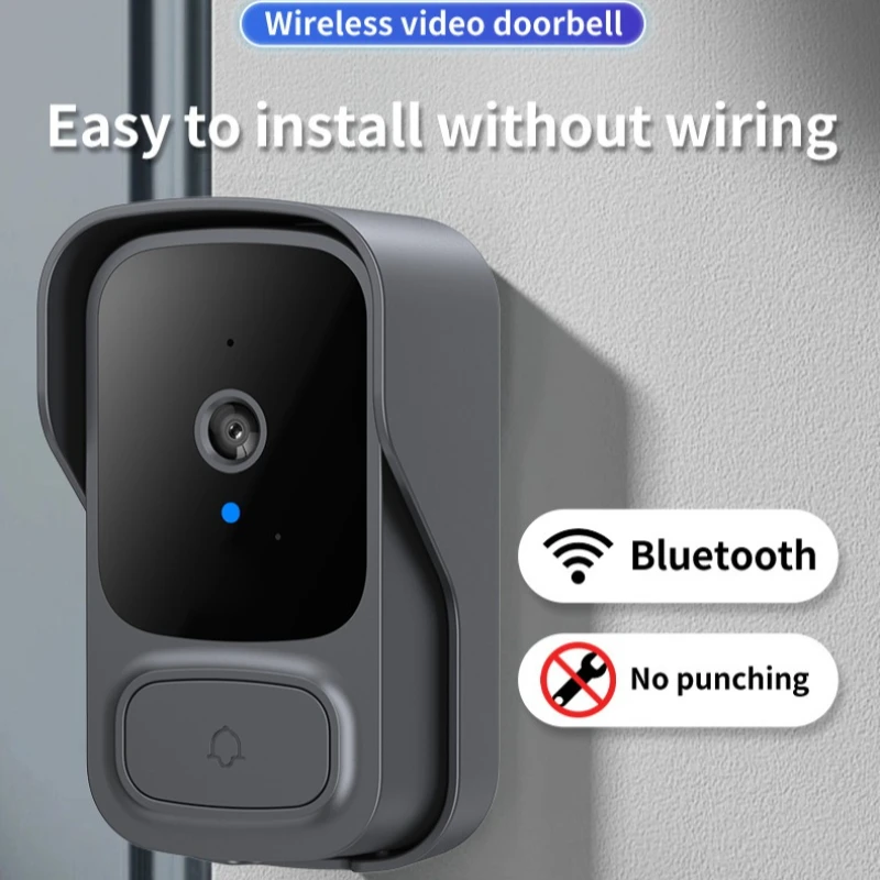 4.3 ''شاشة كاميرا الجرس 2-way الصوت الداخلي فيديو للرؤية الليلية الاستيقاظ الباب الرقمي ثقوب المنزل الذكي جرس الباب اللاسلكي