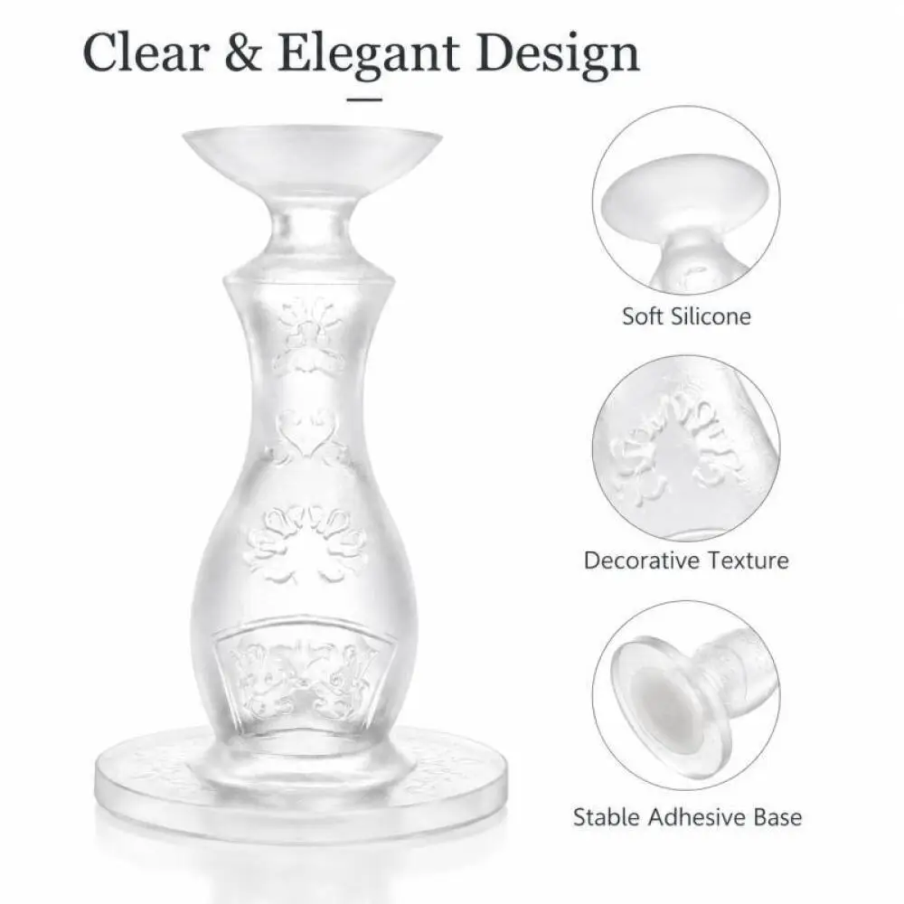 Transparent Silicone Door Stopper, No Drill Anti-Collision Door Stop, Wall Protector, Silent Household Door Bumper
