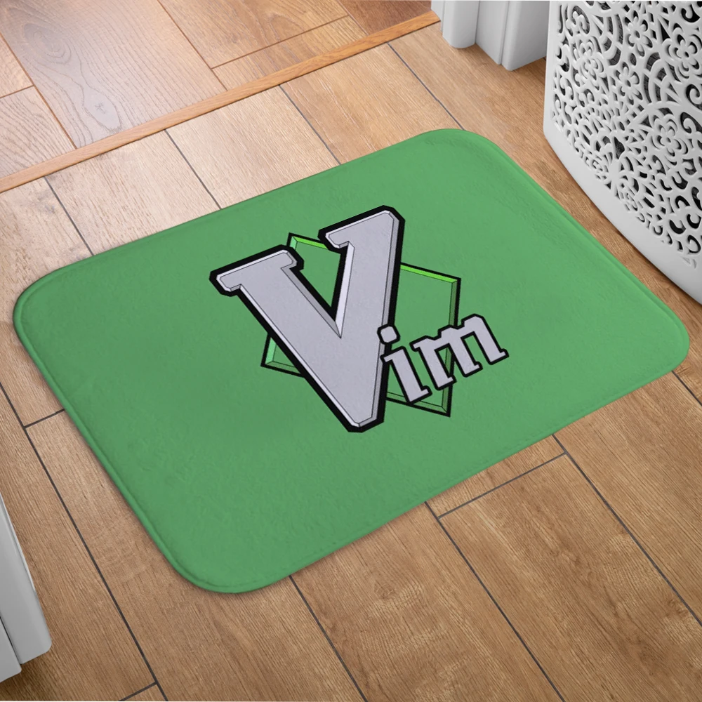 Vim Linux logo Doormat Home Carpet Entrance Door Mats Modern Decor Carpet Bathroom Floor Mats ，machine washable floor mat 66