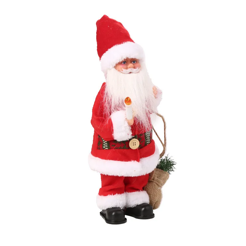 Christmas Electric Twerk Plush Santa Claus Toy Music Dancing Doll Xmas Gifts Plush Musical Christmas Toy For Home Decoration