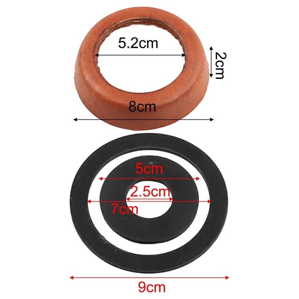Piston Leather Cups Washers With Bolts Kit Replacement For Handle Pumps Type 75 Water Pumps Sealing Water Absorption Tools Parts