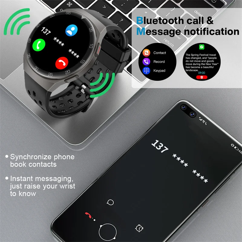 LIGE Fashion Smart watch Men Bluetooth Call IP67 Waterproof Sports Fitness Tracker Health monitor Men Smartwatch For IOS Android