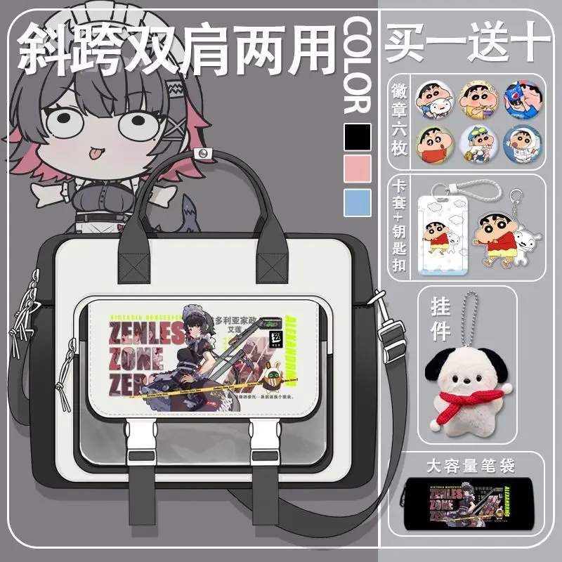 

Zenless Zone Zero Аниме Игра Cos Hoshimi Miyabi Anton Billy Nekomiya Mana Etc. Унисекс 2025, повседневная сумка для компьютера, сумка в подарок