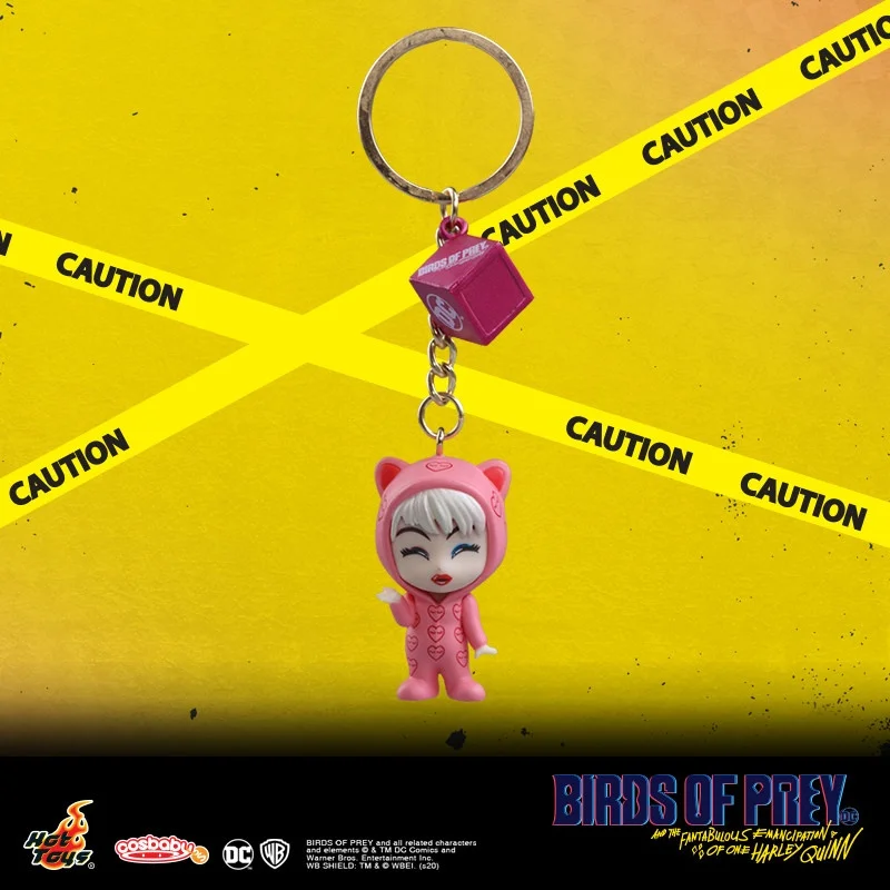 HotToys Harley Quinn Cosbaby Mini Collectible Figure Keychain Birds Of Prey Suicide Squad DC Comics Bag Accessory For Movie Fans view 3