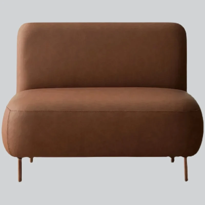 Y Minimalist Ecological Leather Sofa Modern Backrest Double Waterproof Apartment Disposable