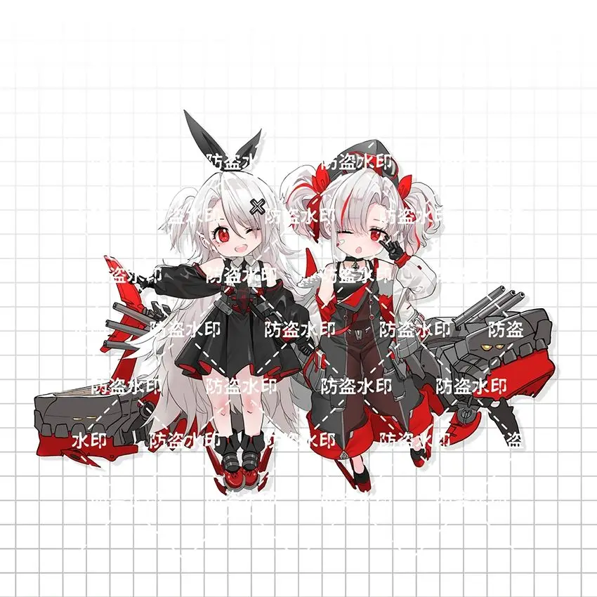 Azur Lane Anime Figure Illustrious Cosplay Keychains Cute Acrylic Stand Model Decor Desktop Display Room Ornament Gift Girl