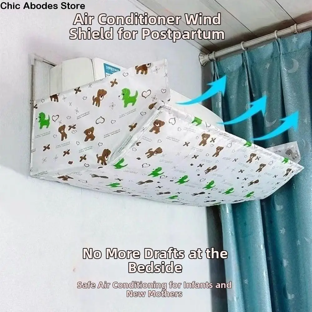 

Adjustable Air Conditioner Windshield Silent Hanging Wind Direction Baffle Energy Saving Windproof Air Conditioner Outlet Baffle