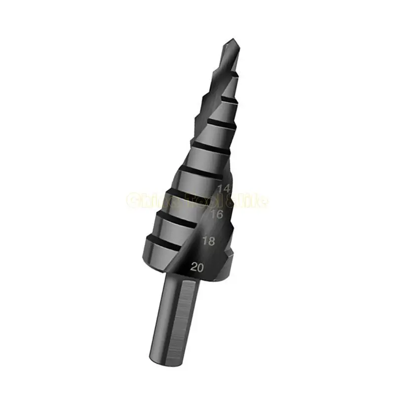 Taladro paso 57QF para metal, diámetro taladro cónico 4-32 mm, ranuras espirales pelado