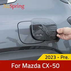 Car Gas Tank Cover Oil Fuel Cap Decoration Stickers For Mazda CX-50 CX50 2023 2024 2025
