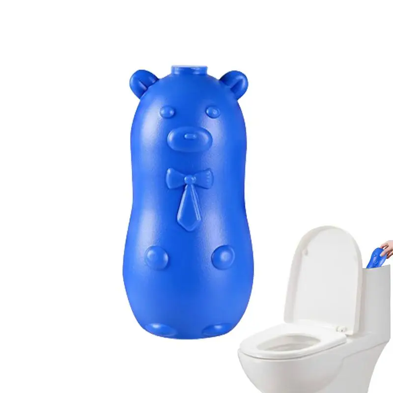 Blue Bubble Bear Toilet Cleaner Dirt Deodorant Auto Rinse Scent Cleaner Toilet Bowl Cleaner Gel Toilet Cleaner